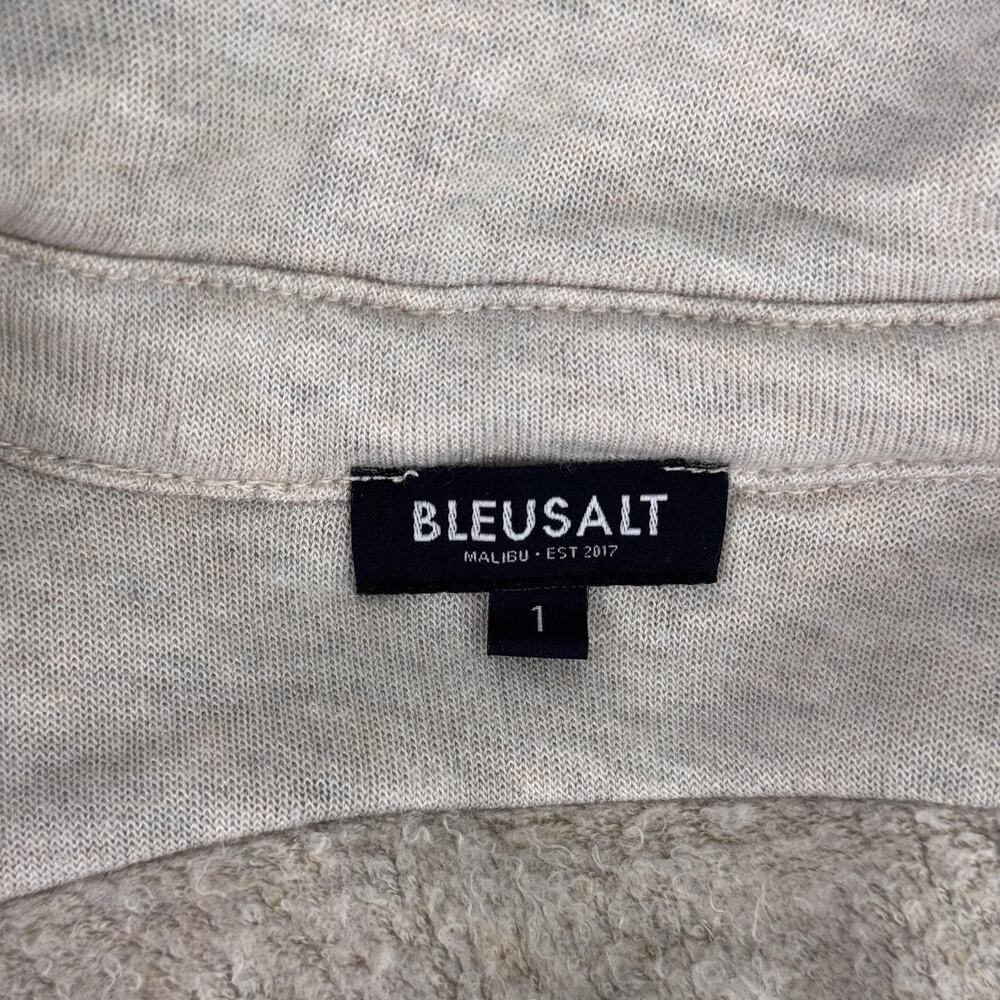 Bleusalt Shirt Womens 1 Small Button Front Collared Pocket Lounge Soft Modal - Picture 3 of 11
